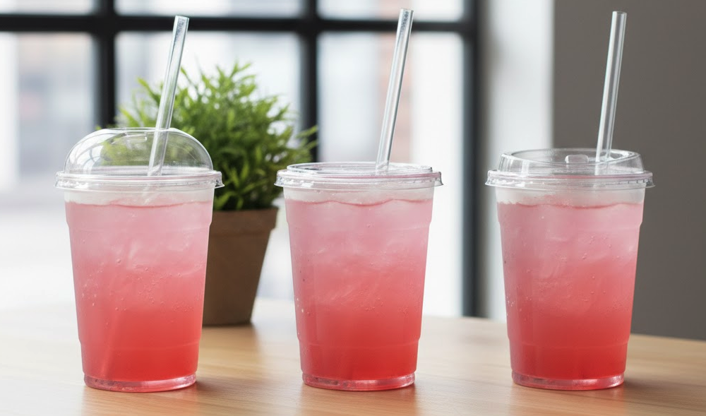 Straws work with different cold cup lid types